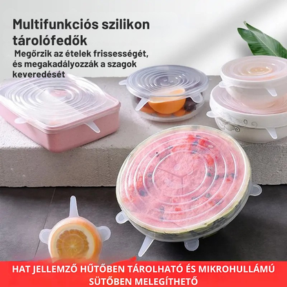 Frissentartó szilikon fedőkészlet – Most 50% kedvezménnyel! 🔥