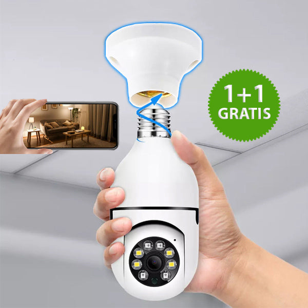 💡 BULBCAM – Cameră inteligentă de supraveghere 360° în formă de bec