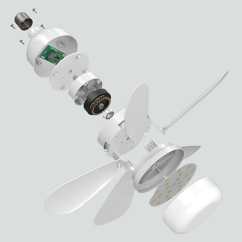 🔥Háztartási mennyezeti ventilátor világítással és távirányítóval